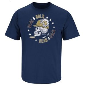 LOS ANGELES RAMS ‘Blue & Gold ‘til I’m dead & cold’ Smack Apparel UNISEX Shirt🏈